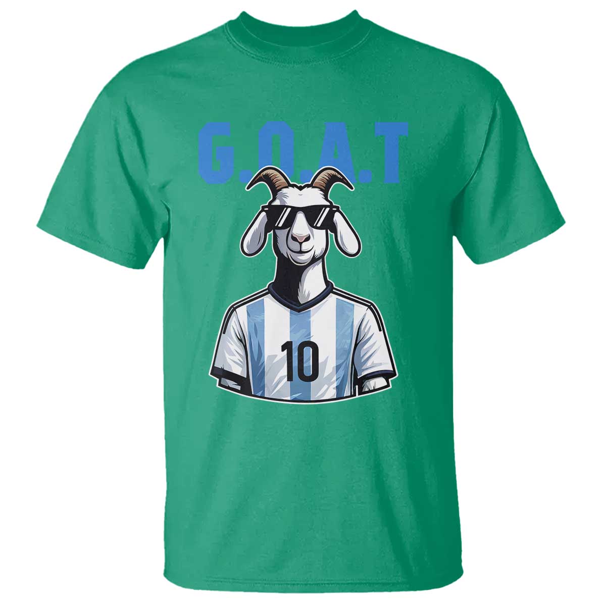The Goat Of Soccer Number Ten T Shirt Gift For Fans TS12 Irish Green Print Your Wear