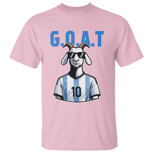 The Goat Of Soccer Number Ten T Shirt Gift For Fans TS12 Light Pink Print Your Wear