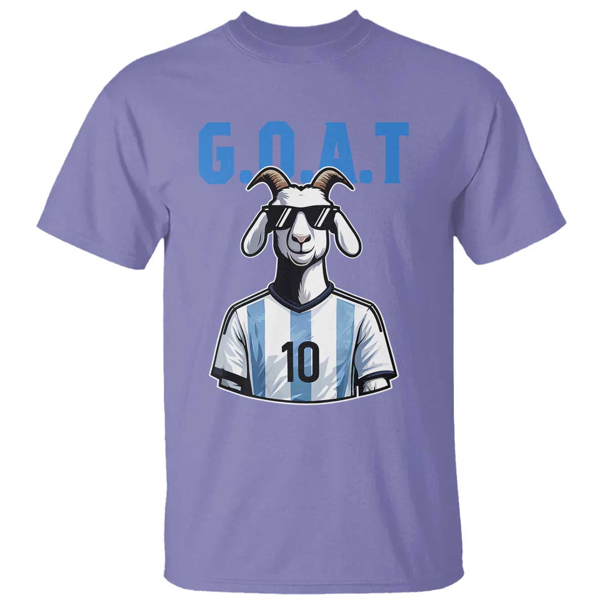 The Goat Of Soccer Number Ten T Shirt Gift For Fans TS12 Violet Print Your Wear