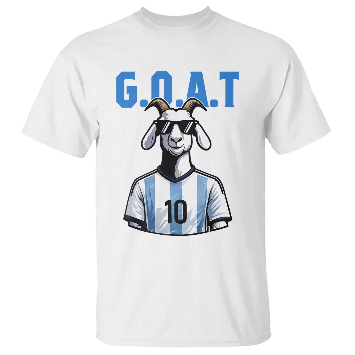 The Goat Of Soccer Number Ten T Shirt Gift For Fans TS12 White Print Your Wear
