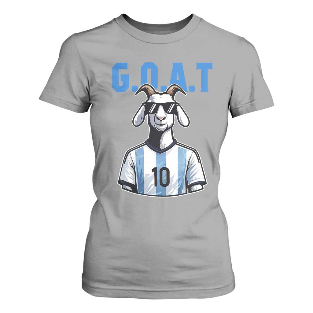 The Goat Of Soccer Number Ten T Shirt For Women Gift For Fans TS12 Sport Gray Print Your Wear