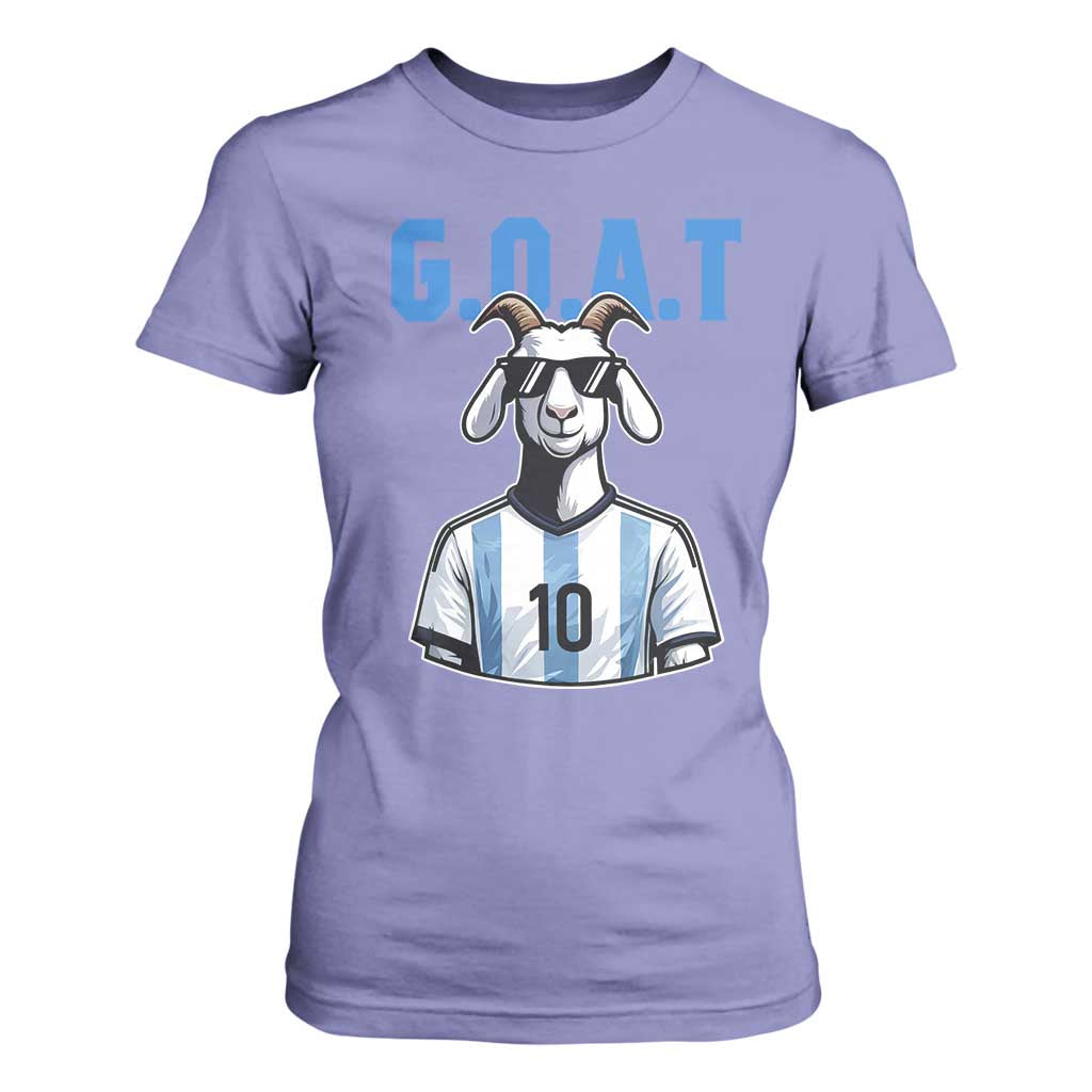 The Goat Of Soccer Number Ten T Shirt For Women Gift For Fans TS12 Violet Print Your Wear