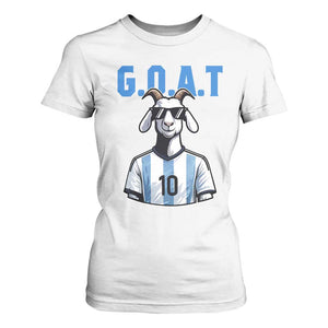 The Goat Of Soccer Number Ten T Shirt For Women Gift For Fans TS12 White Print Your Wear