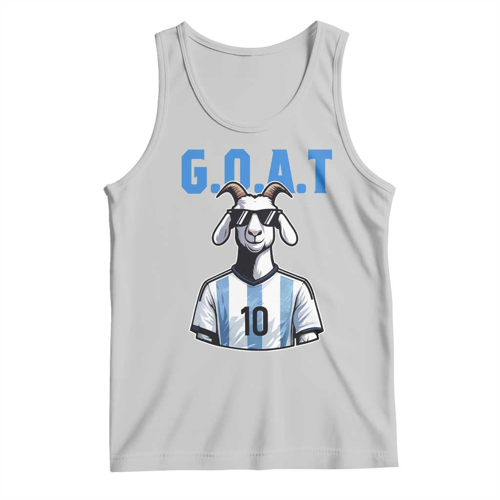 The Goat Of Soccer Number Ten Tank Top Gift For Fans TS12 Ash Print Your Wear