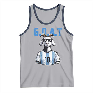 The Goat Of Soccer Number Ten Tank Top Gift For Fans TS12 Athletic Heather Navy Print Your Wear