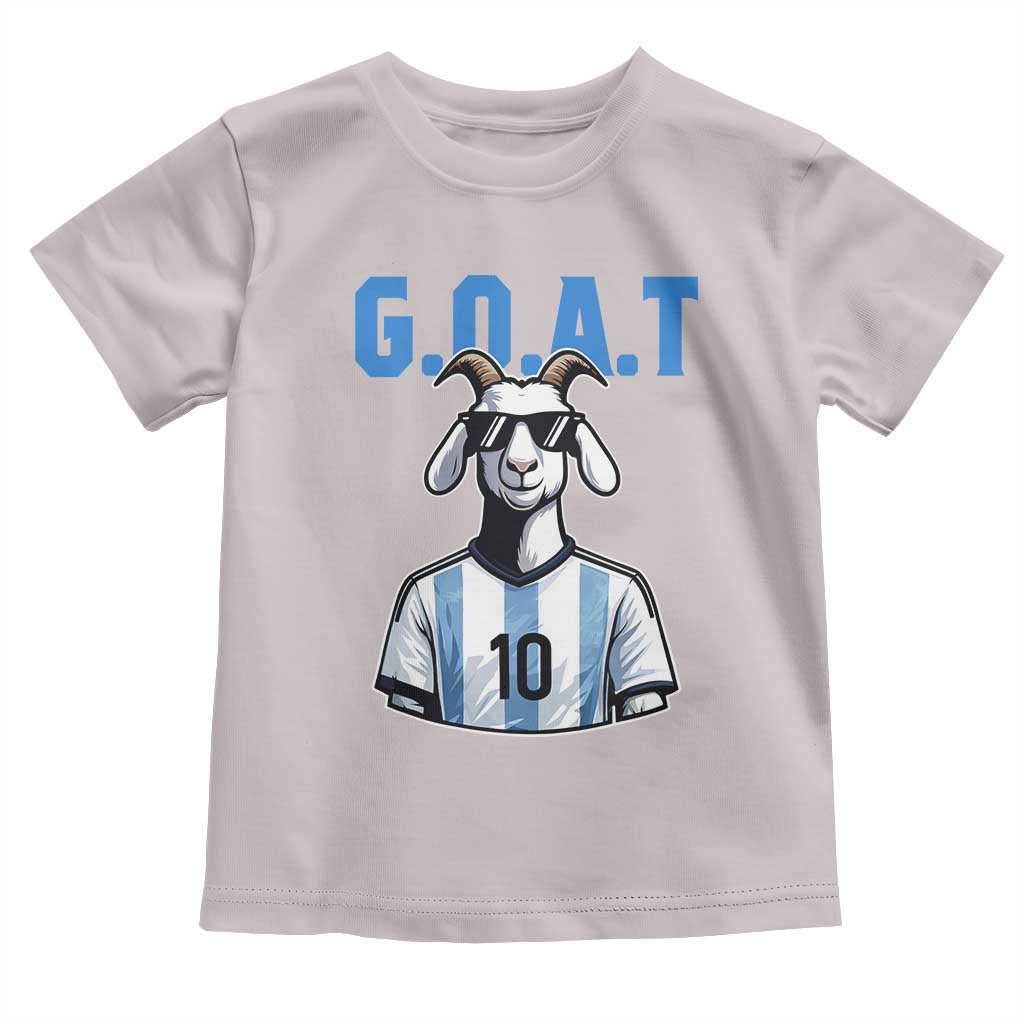The Goat Of Soccer Number Ten Toddler T Shirt Gift For Fans TS12 Ice Gray Print Your Wear