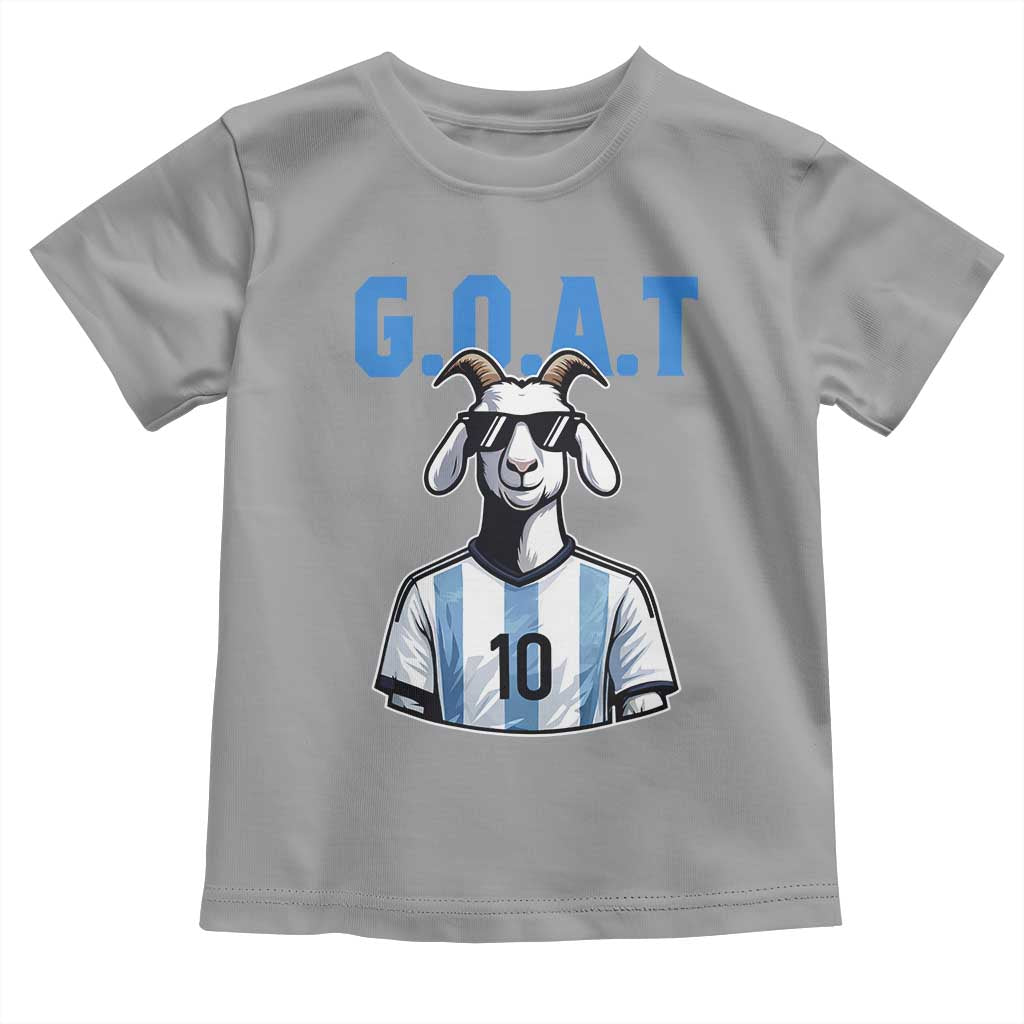 The Goat Of Soccer Number Ten Toddler T Shirt Gift For Fans TS12 Sport Gray Print Your Wear