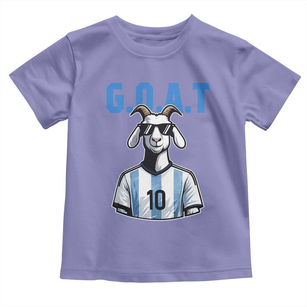 The Goat Of Soccer Number Ten Toddler T Shirt Gift For Fans TS12 Violet Print Your Wear