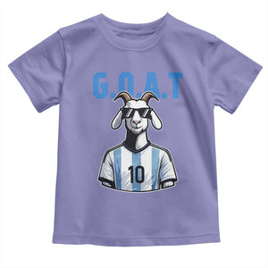 The Goat Of Soccer Number Ten Toddler T Shirt Gift For Fans TS12 Violet Print Your Wear