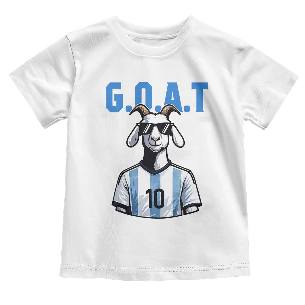 The Goat Of Soccer Number Ten Toddler T Shirt Gift For Fans TS12 White Print Your Wear