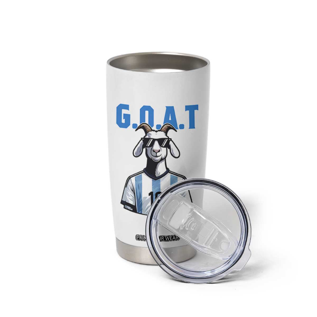 The Goat Of Soccer Number Ten Tumbler Cup Gift For Fans TS12 Print Your Wear