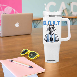 The Goat Of Soccer Number Ten Tumbler With Handle Gift For Fans TS12 Print Your Wear