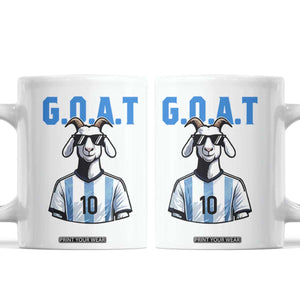 The Goat Of Soccer Number Ten Coffee Mug Gift For Fans TS12 White Print Your Wear