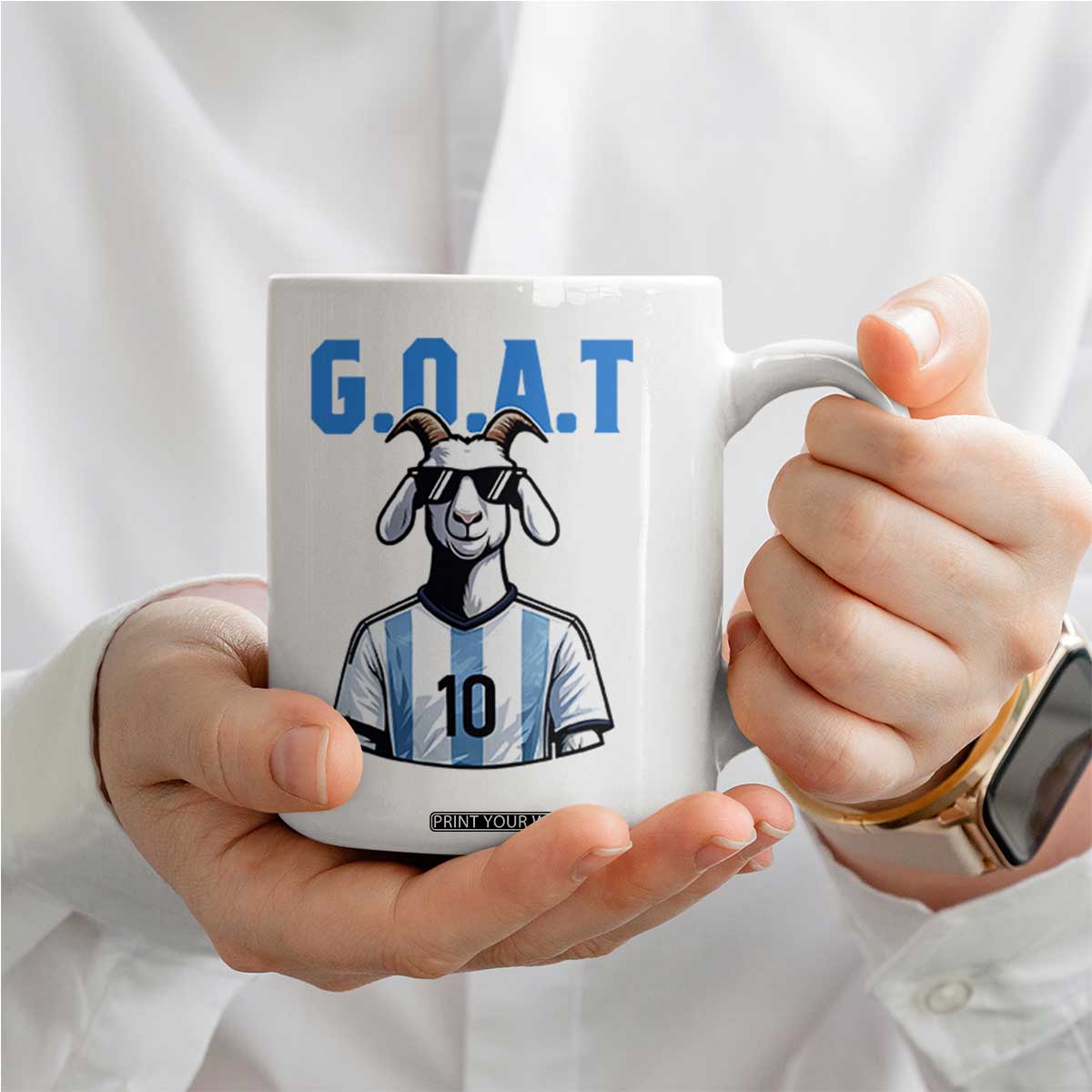 The Goat Of Soccer Number Ten Coffee Mug Gift For Fans TS12 Print Your Wear