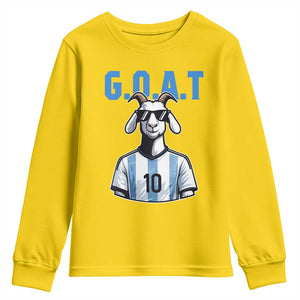 The Goat Of Soccer Number Ten Youth Sweatshirt Gift For Fans TS12 Daisy Print Your Wear