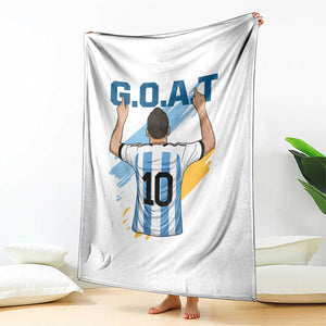Legendary Number 10 Throw Blanket Goat Of Soccer Gift For Fans TS12 Print Your Wear