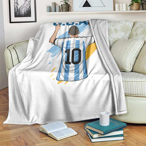 Legendary Number 10 Throw Blanket Goat Of Soccer Gift For Fans TS12 Print Your Wear