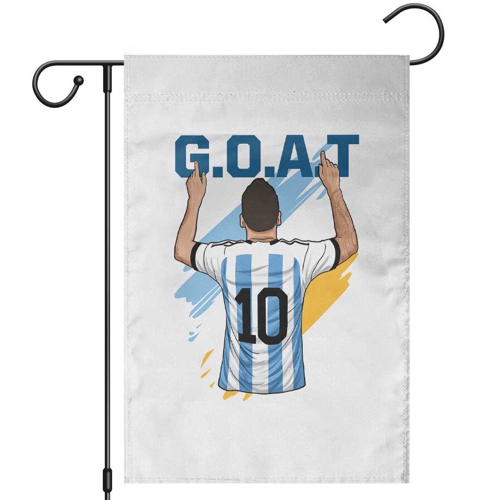 Legendary Number 10 Garden Flag Goat Of Soccer Gift For Fans TS12 White Print Your Wear