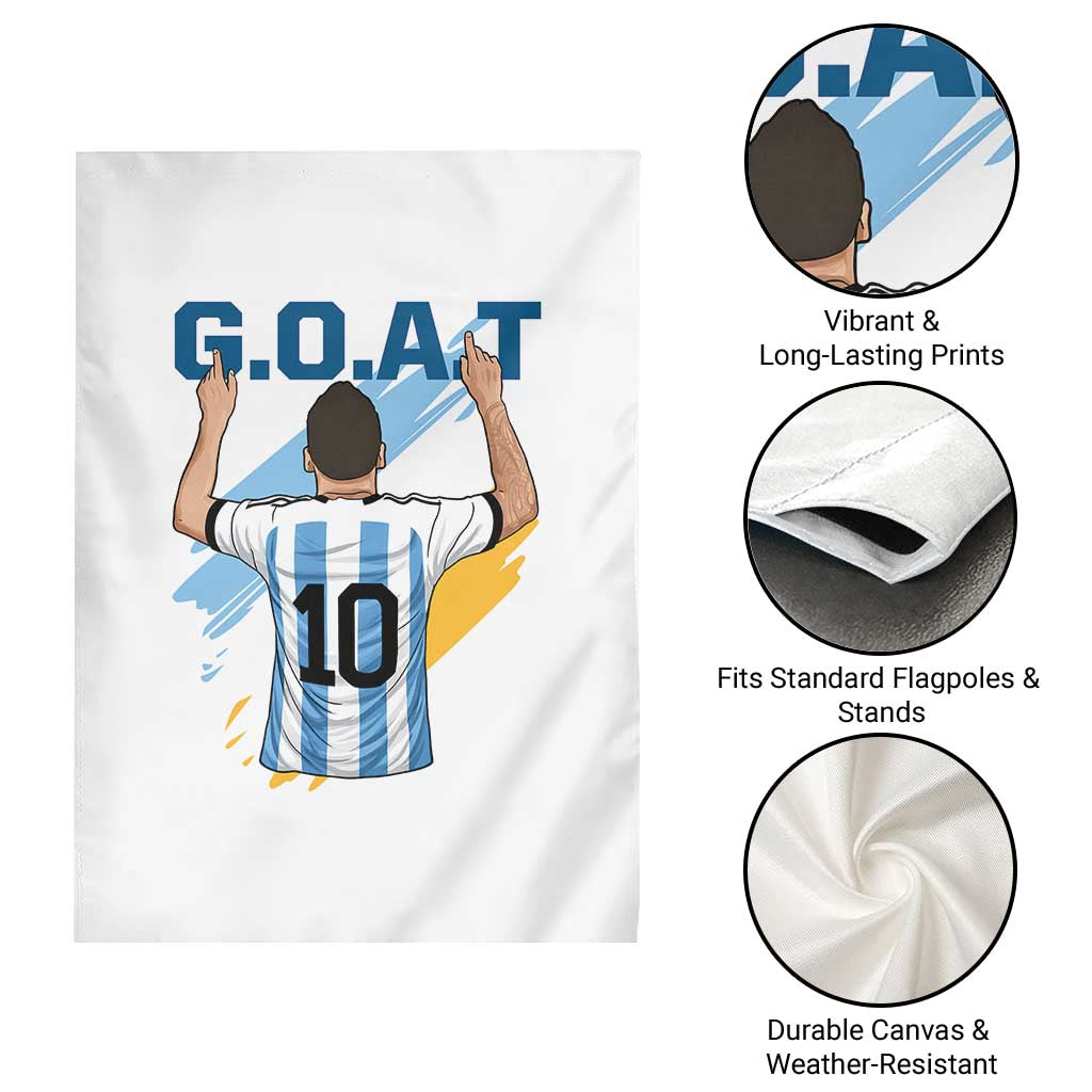 Legendary Number 10 Garden Flag Goat Of Soccer Gift For Fans TS12 Print Your Wear