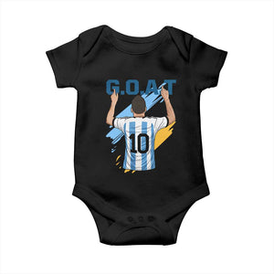 Legendary Number 10 Baby Onesie Goat Of Soccer Gift For Fans TS12 Black Print Your Wear