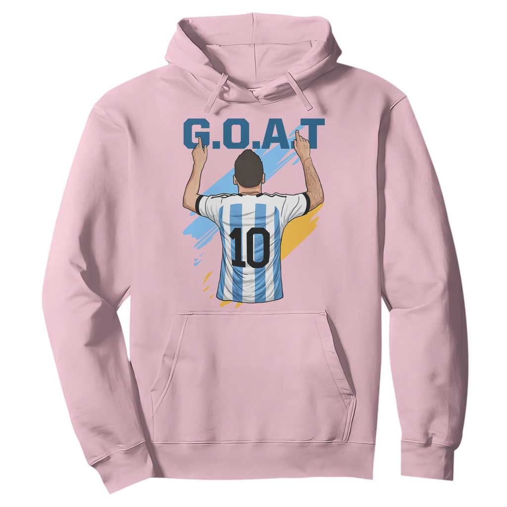 Legendary Number 10 Hoodie Goat Of Soccer Gift For Fans TS12 Light Pink Print Your Wear