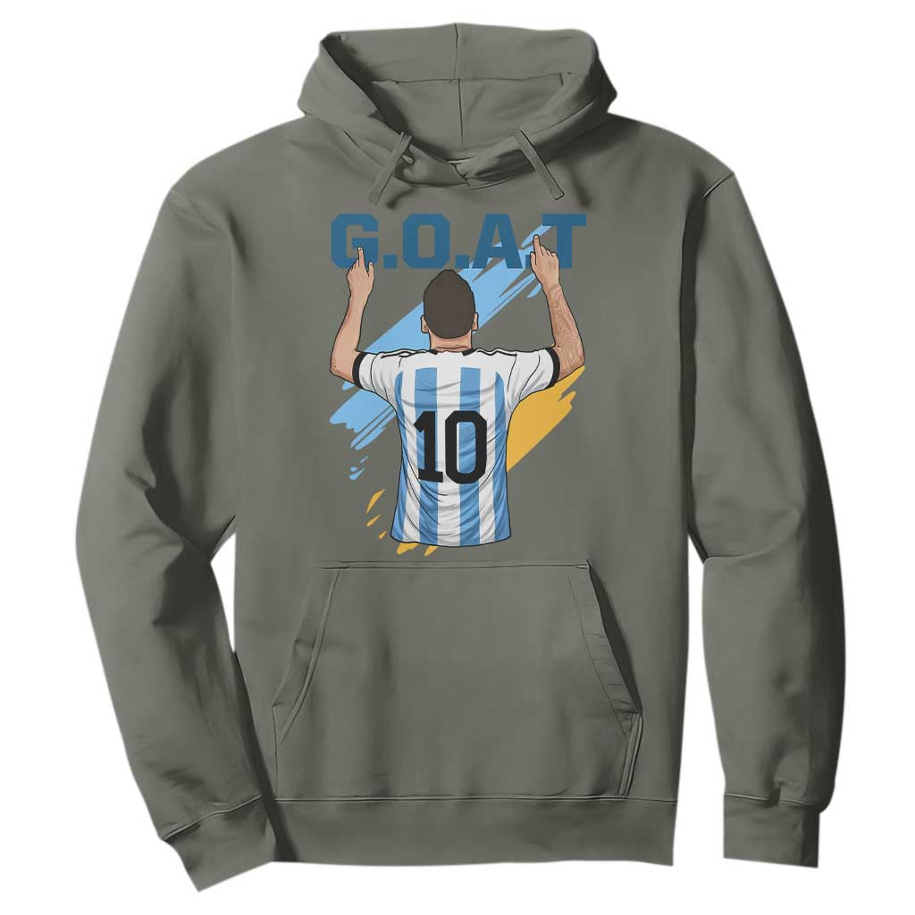 Legendary Number 10 Hoodie Goat Of Soccer Gift For Fans TS12 Military Green Print Your Wear