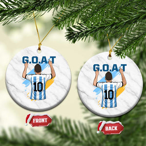 Legendary Number 10 Ceramic Ornament Goat Of Soccer Gift For Fans TS12 1pc White Marble Print Your Wear