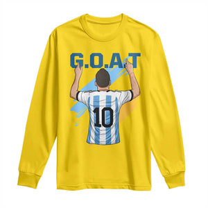 Legendary Number 10 Long Sleeve Shirt Goat Of Soccer Gift For Fans TS12 Daisy Print Your Wear