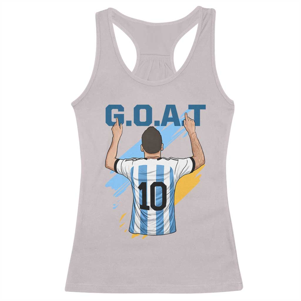 Legendary Number 10 Racerback Tank Top Goat Of Soccer Gift For Fans TS12 Ice Gray Print Your Wear