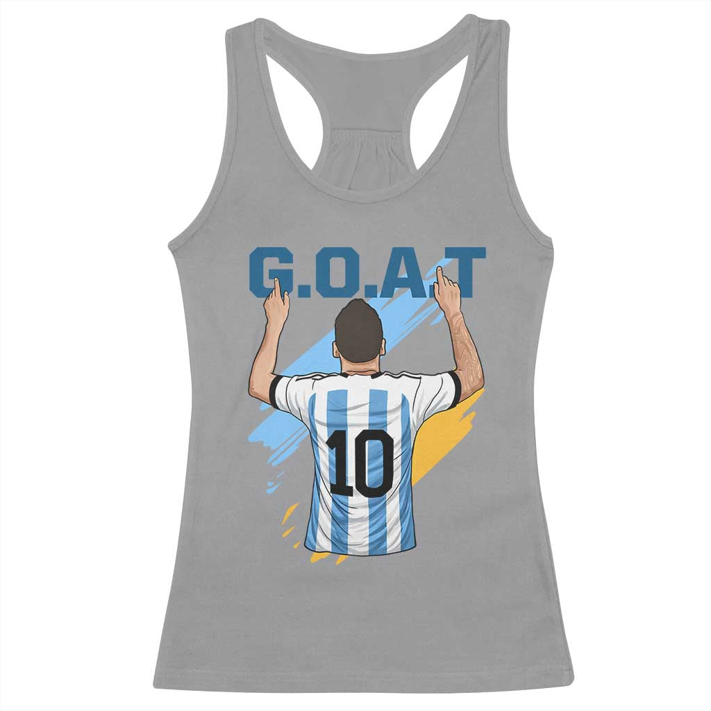 Legendary Number 10 Racerback Tank Top Goat Of Soccer Gift For Fans TS12 Sport Gray Print Your Wear