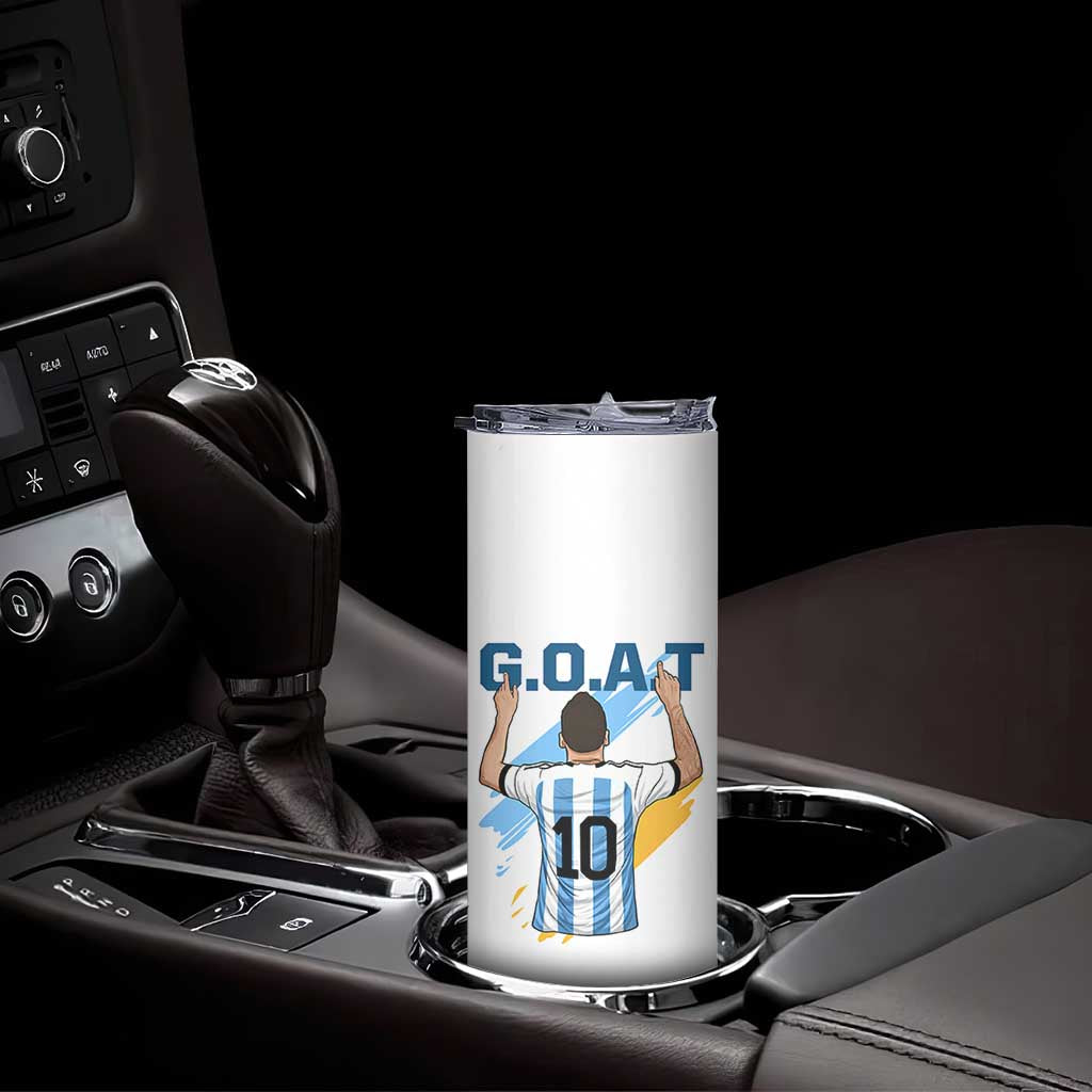Legendary Number 10 Skinny Tumbler Goat Of Soccer Gift For Fans TS12 Print Your Wear