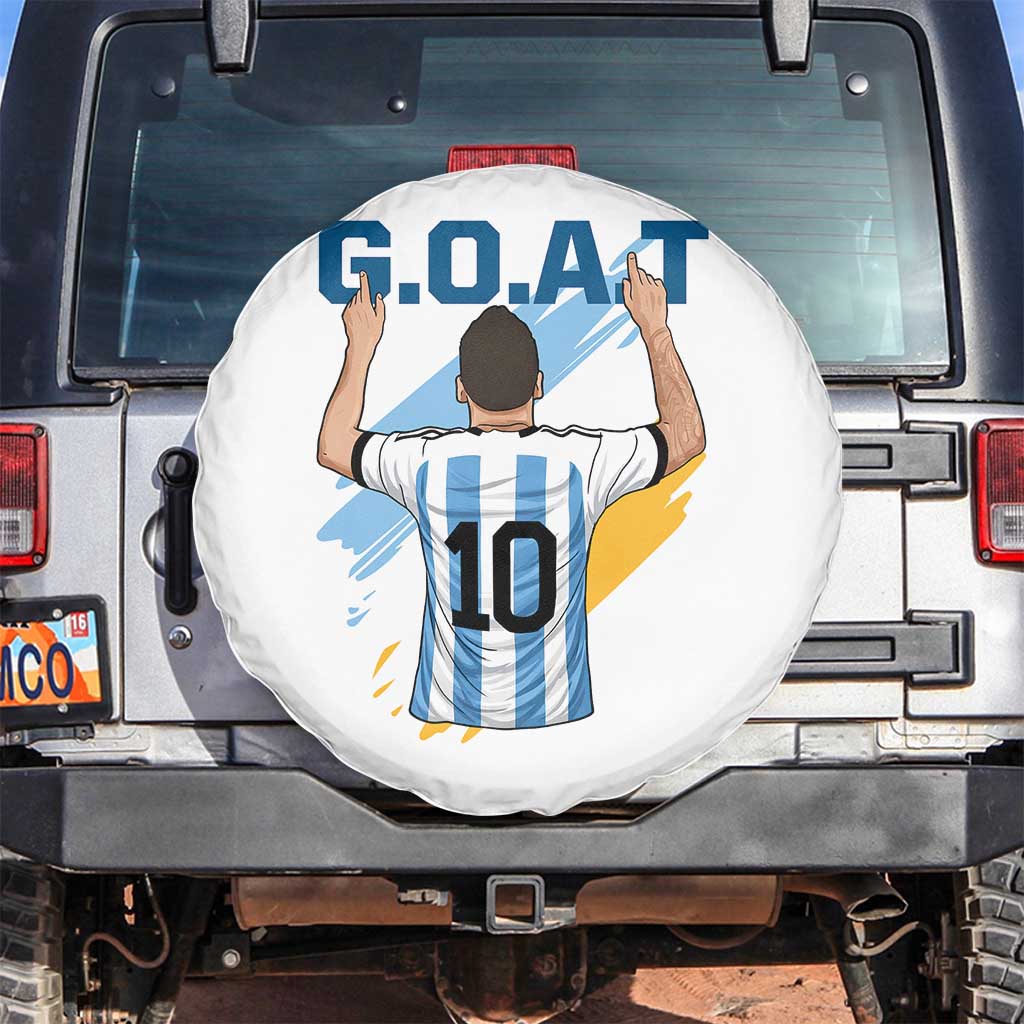 Legendary Number 10 Spare Tire Cover Goat Of Soccer Gift For Fans TS12 No hole Black Print Your Wear