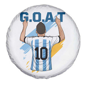 Legendary Number 10 Spare Tire Cover Goat Of Soccer Gift For Fans TS12 Print Your Wear