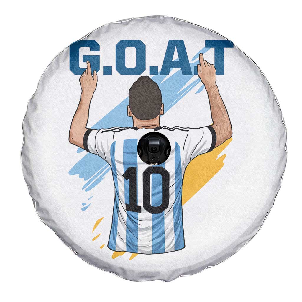 Legendary Number 10 Spare Tire Cover Goat Of Soccer Gift For Fans TS12 Print Your Wear