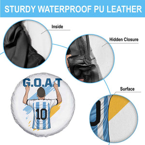 Legendary Number 10 Spare Tire Cover Goat Of Soccer Gift For Fans TS12 Print Your Wear
