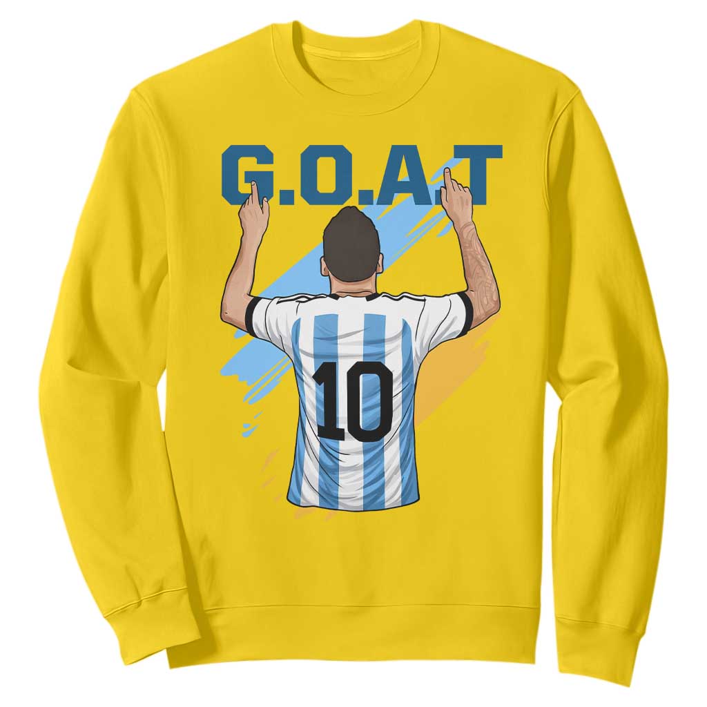 Legendary Number 10 Sweatshirt Goat Of Soccer Gift For Fans TS12 Daisy Print Your Wear