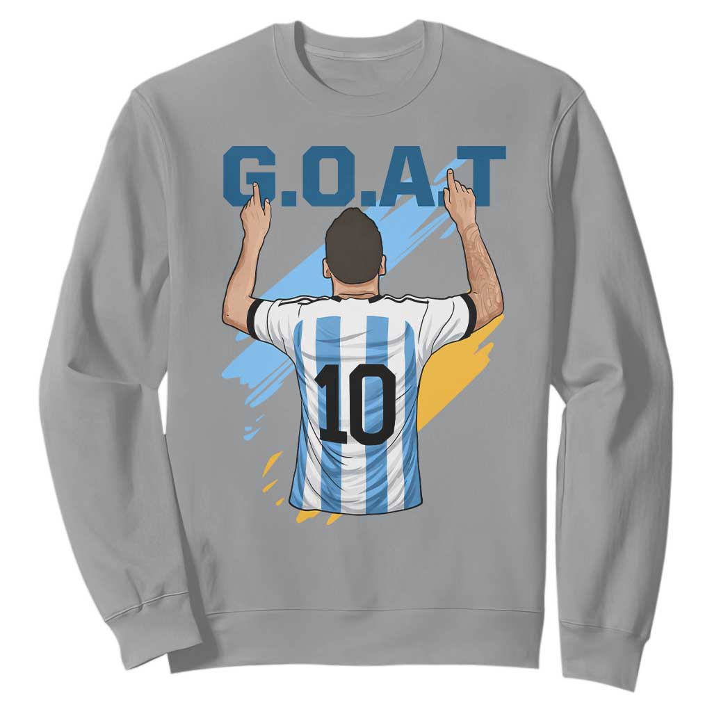 Legendary Number 10 Sweatshirt Goat Of Soccer Gift For Fans TS12 Sport Gray Print Your Wear