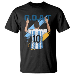 Legendary Number 10 T Shirt Goat Of Soccer Gift For Fans TS12 Black Print Your Wear