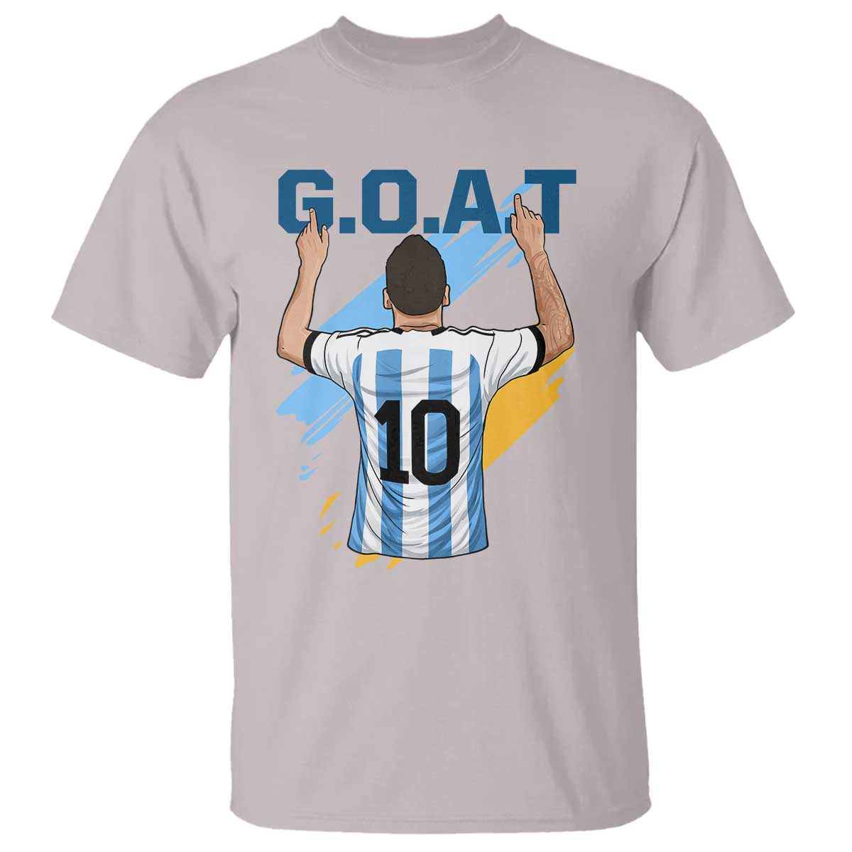 Legendary Number 10 T Shirt Goat Of Soccer Gift For Fans TS12 Ice Gray Print Your Wear