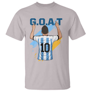 Legendary Number 10 T Shirt Goat Of Soccer Gift For Fans TS12 Ice Gray Print Your Wear