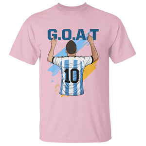 Legendary Number 10 T Shirt Goat Of Soccer Gift For Fans TS12 Light Pink Print Your Wear