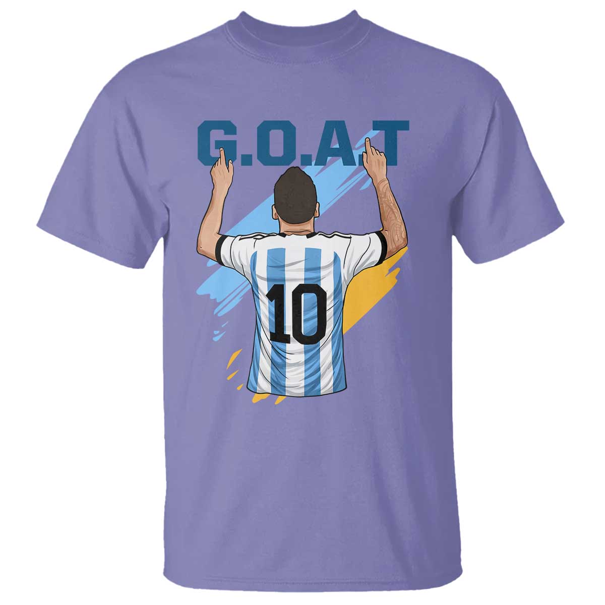 Legendary Number 10 T Shirt Goat Of Soccer Gift For Fans TS12 Violet Print Your Wear