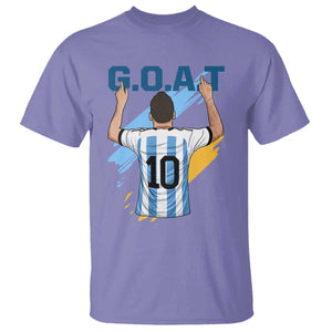 Legendary Number 10 T Shirt Goat Of Soccer Gift For Fans TS12 Violet Print Your Wear