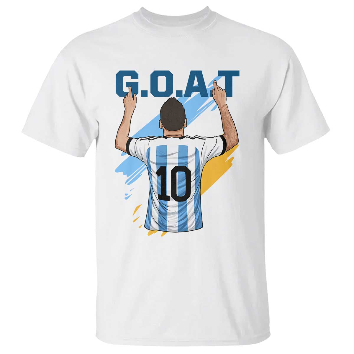 Legendary Number 10 T Shirt Goat Of Soccer Gift For Fans TS12 White Print Your Wear