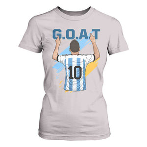 Legendary Number 10 T Shirt For Women Goat Of Soccer Gift For Fans TS12 Ice Gray Print Your Wear