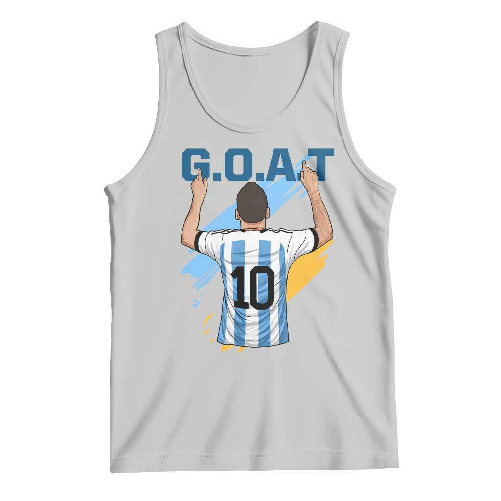 Legendary Number 10 Tank Top Goat Of Soccer Gift For Fans TS12 Ash Print Your Wear