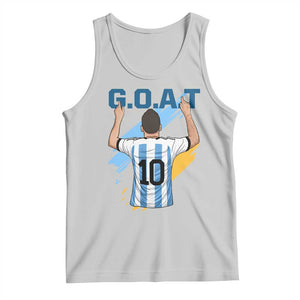 Legendary Number 10 Tank Top Goat Of Soccer Gift For Fans TS12 Ash Print Your Wear