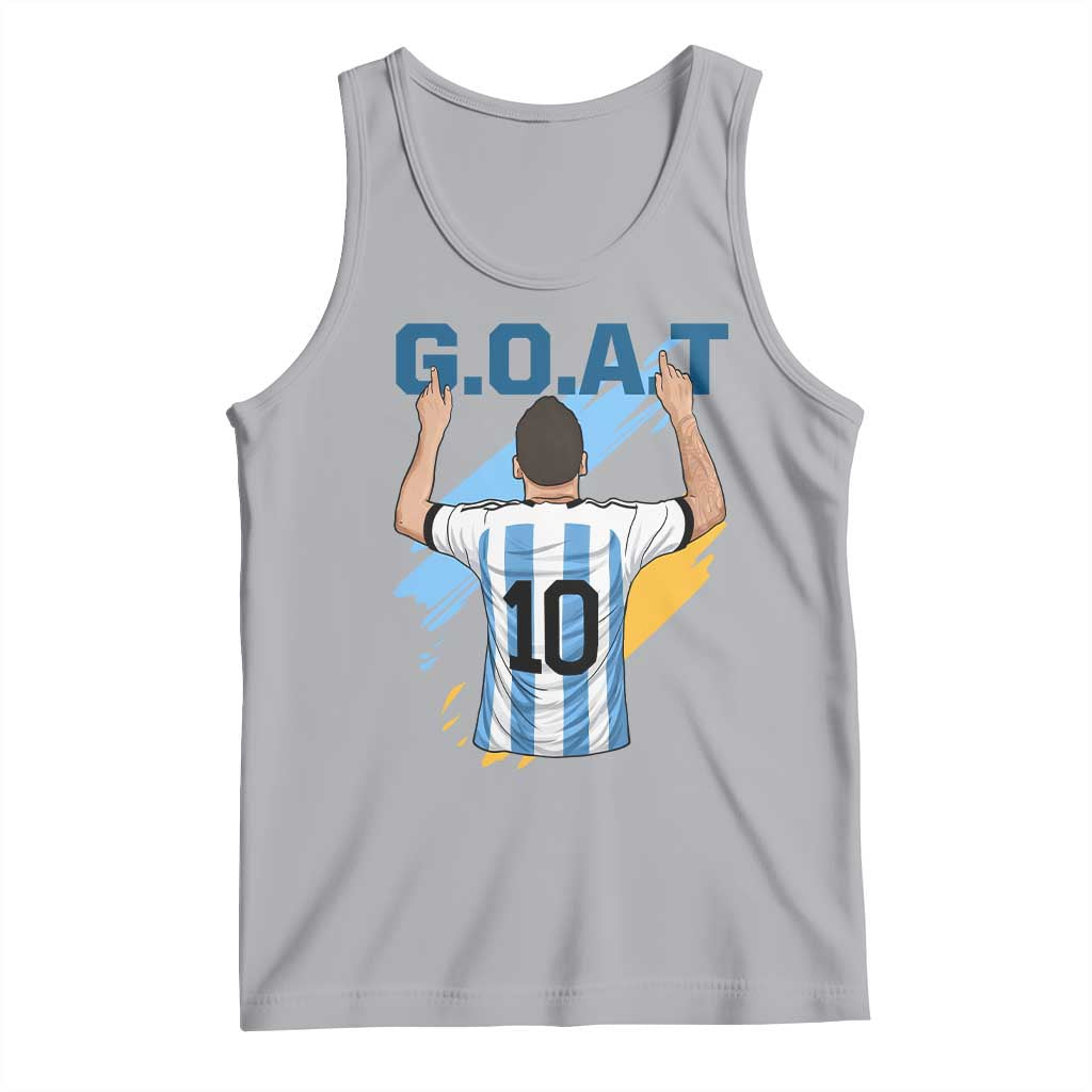 Legendary Number 10 Tank Top Goat Of Soccer Gift For Fans TS12 Athletic Heather Print Your Wear