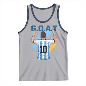 Legendary Number 10 Tank Top Goat Of Soccer Gift For Fans TS12 Athletic Heather Navy Print Your Wear