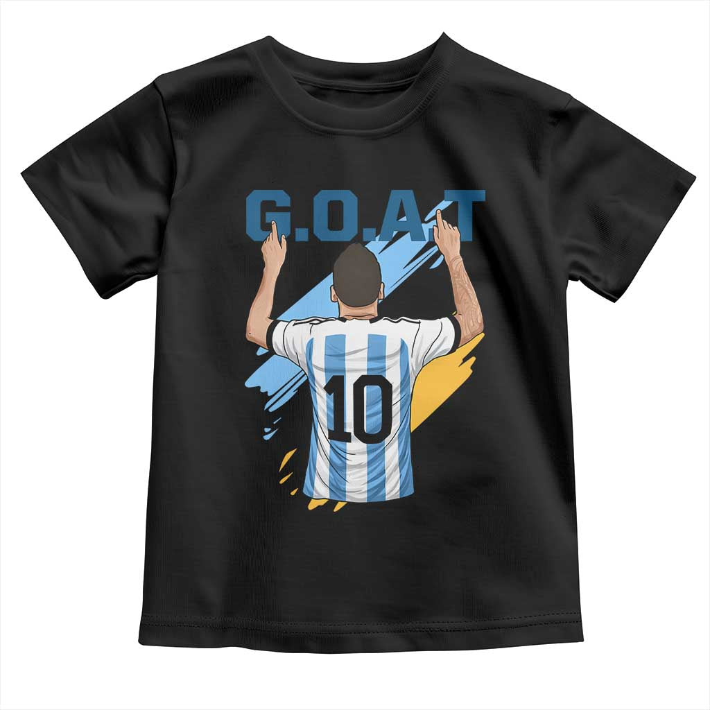 Legendary Number 10 Toddler T Shirt Goat Of Soccer Gift For Fans TS12 Black Print Your Wear